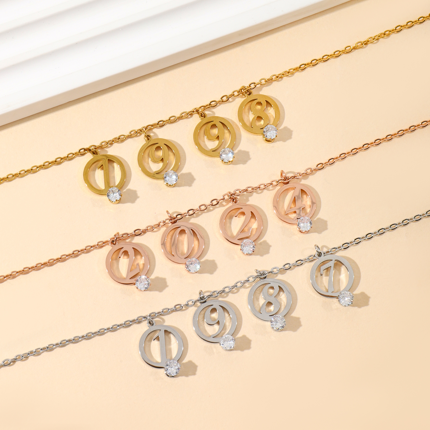 Custom Digital Rhinestone Necklace