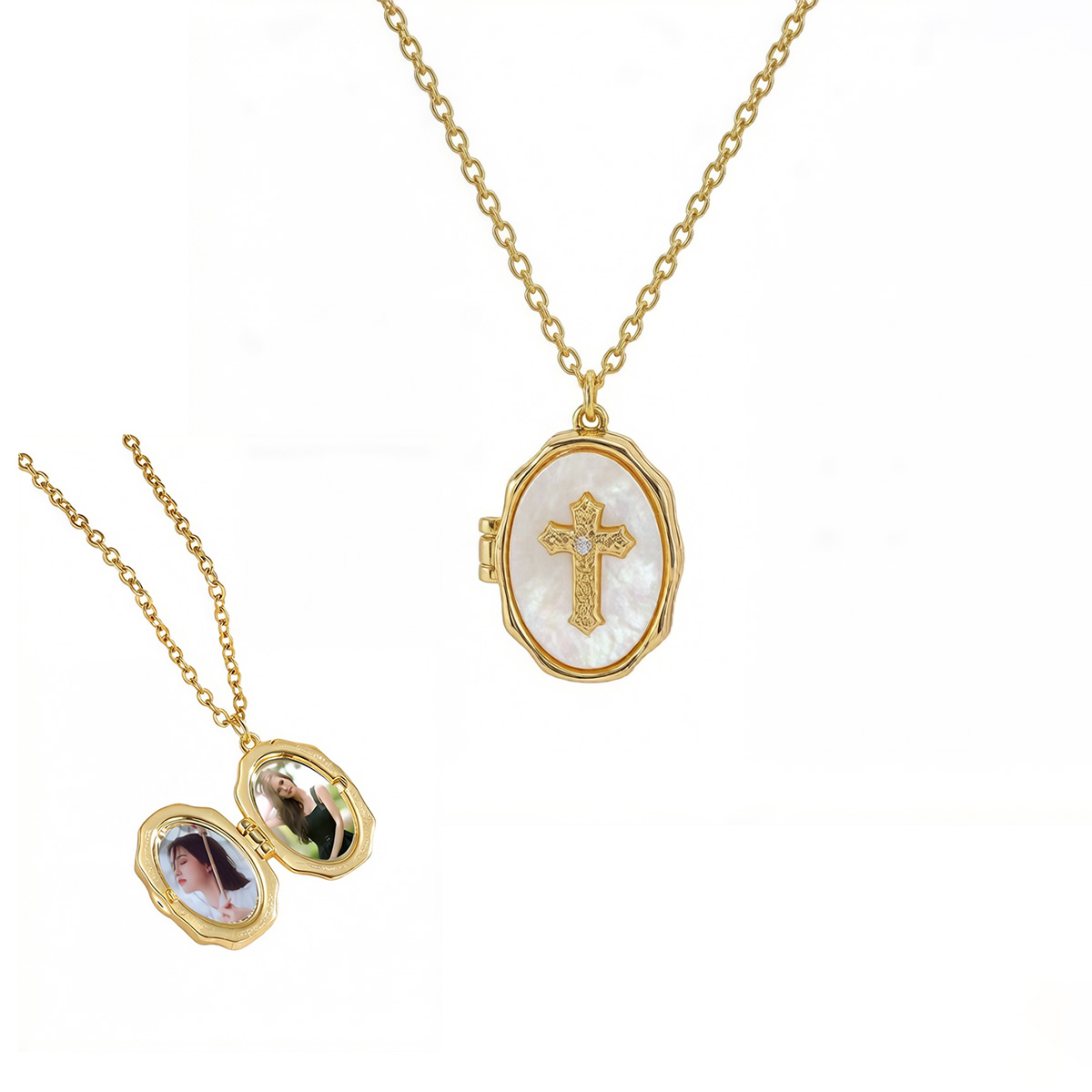 Personalized Photo Frame Pendant Necklace