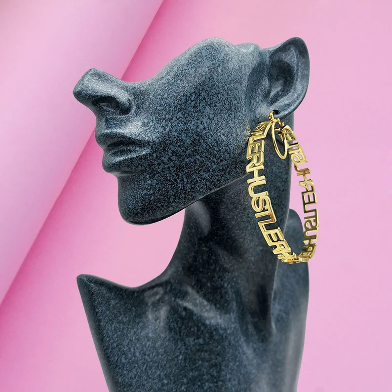 Custom Name Full-filled Hoop Earrings 
