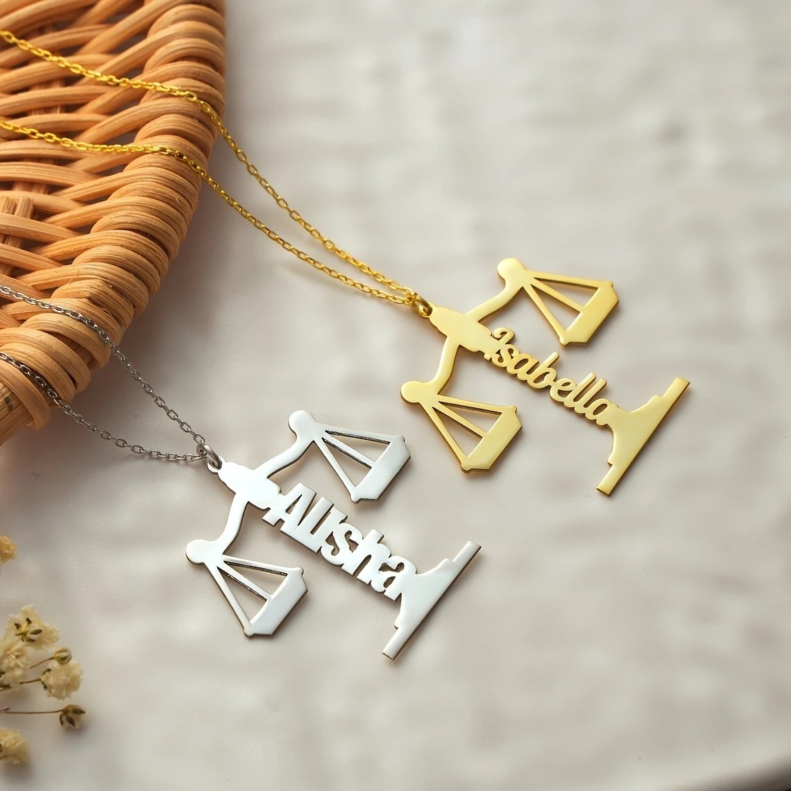 Customized Name Libra Necklace