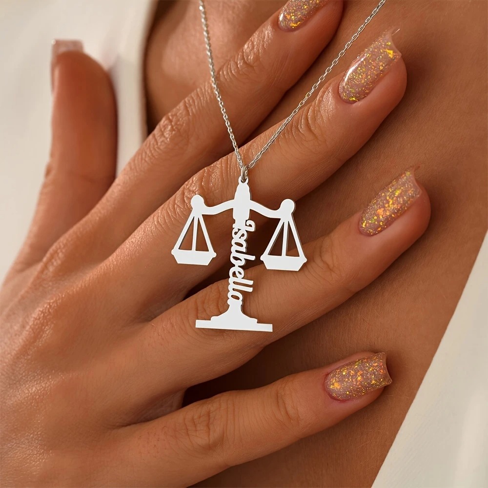 Customized Name Libra Necklace