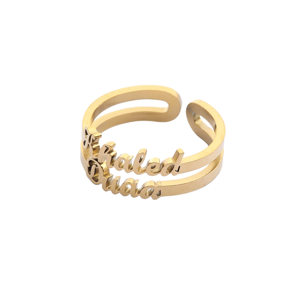 Custom Name Ring for Two Names Gift
