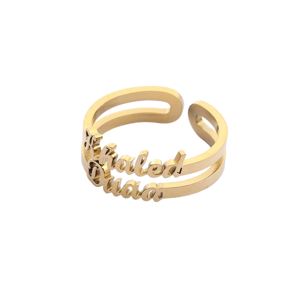 Custom Name Ring for Two Names Gift