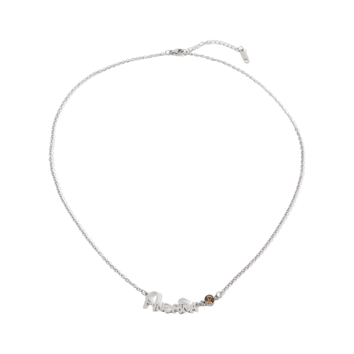 Custom Name and Birthstone Designer Necklace