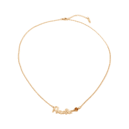 Custom Name and Birthstone Designer Necklace 