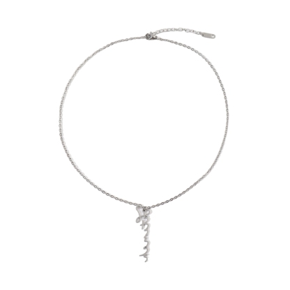 Custom Vertical Font Trendy Necklace