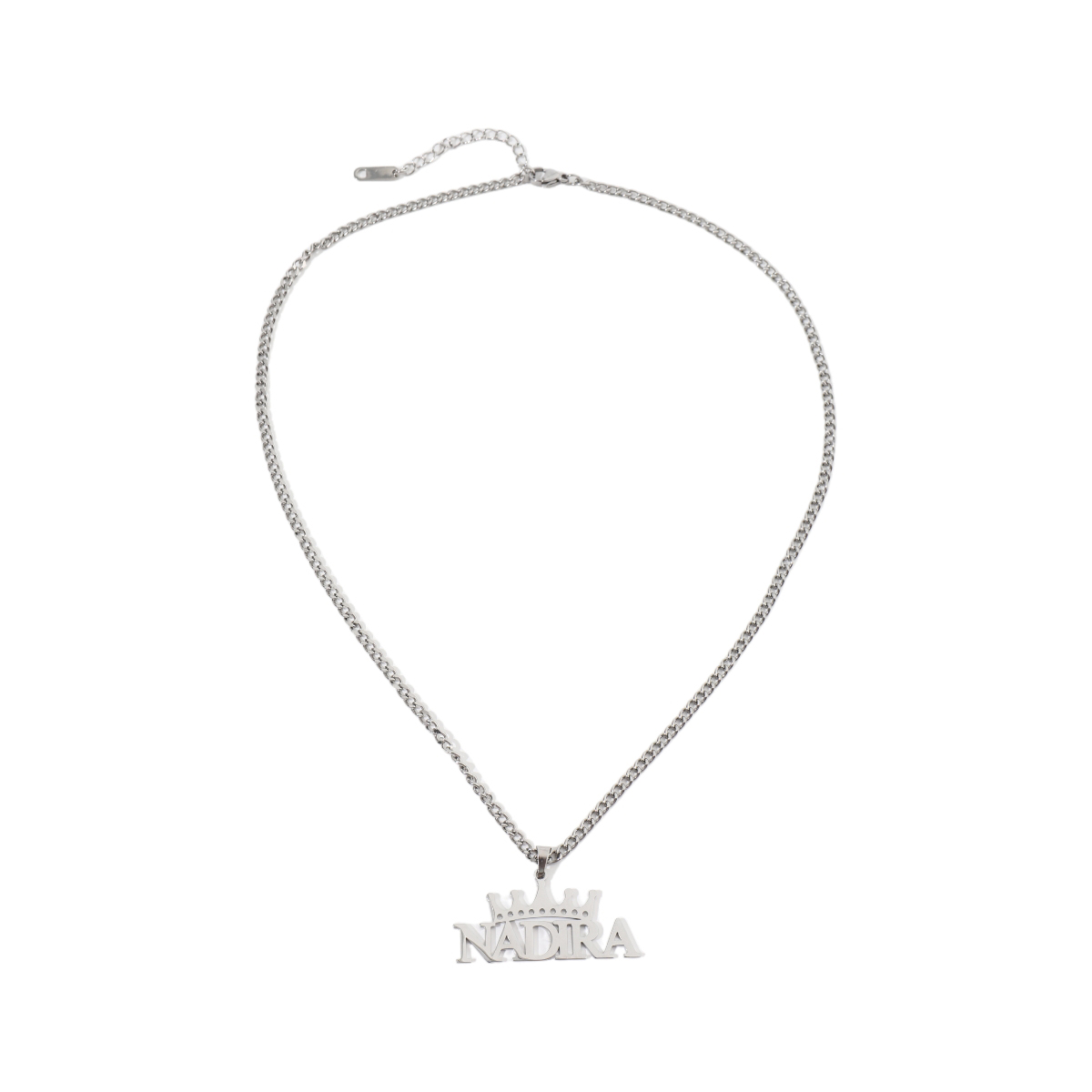 Custom Crown Name Cuban Link Necklace