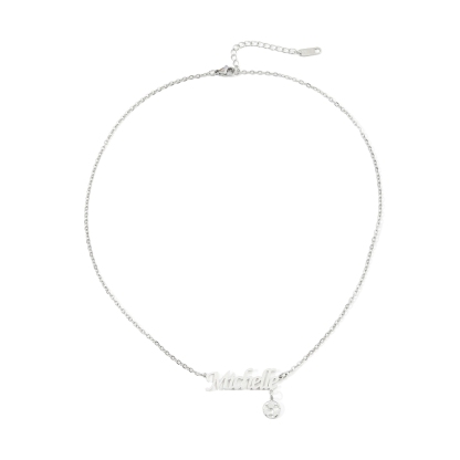 Custom Name Football Pendant Necklace