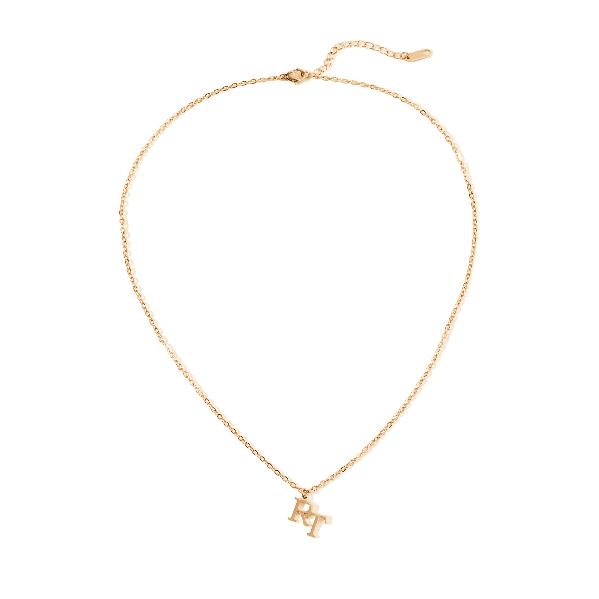 Custom Necklaces with Double Letter Misalignment Design