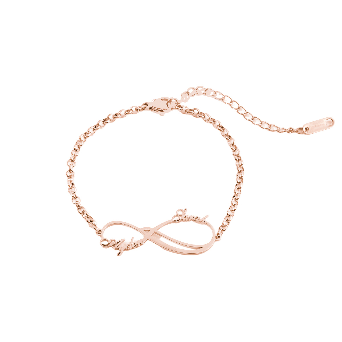 Infinite Loop Custom Double Name Bracelets and Ankle