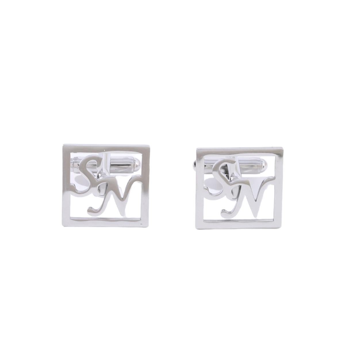 Custom Square shaped Letter Cufflinks