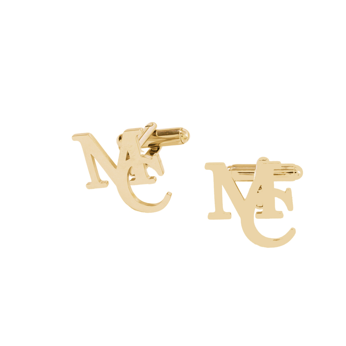 Custom Misaligned Letter Cufflinks