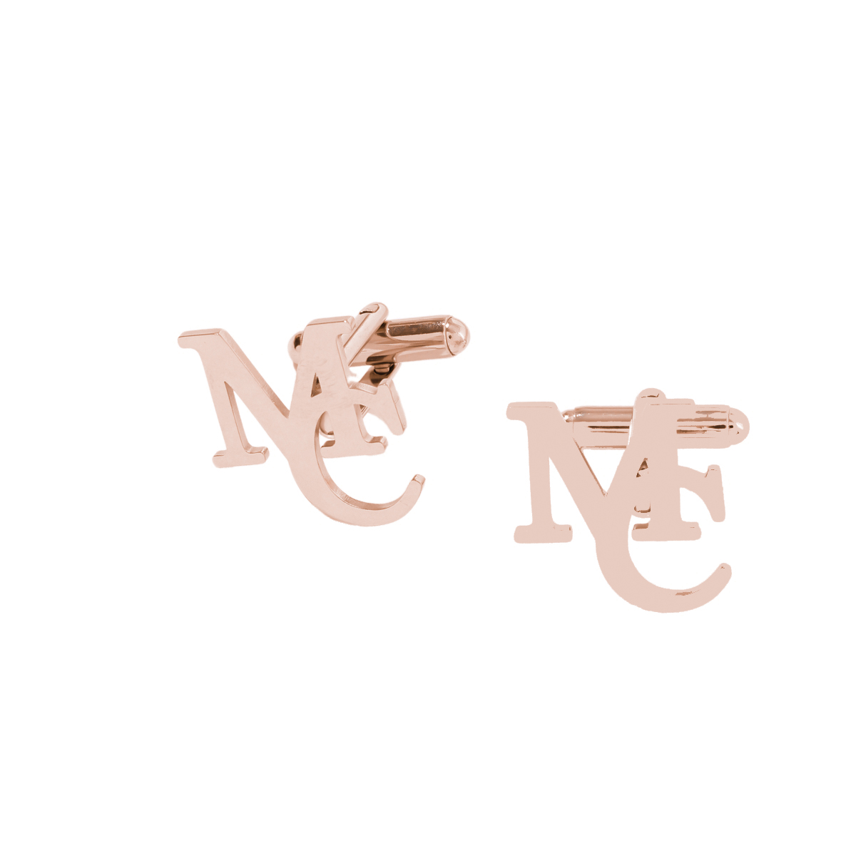 Custom Misaligned Letter Cufflinks