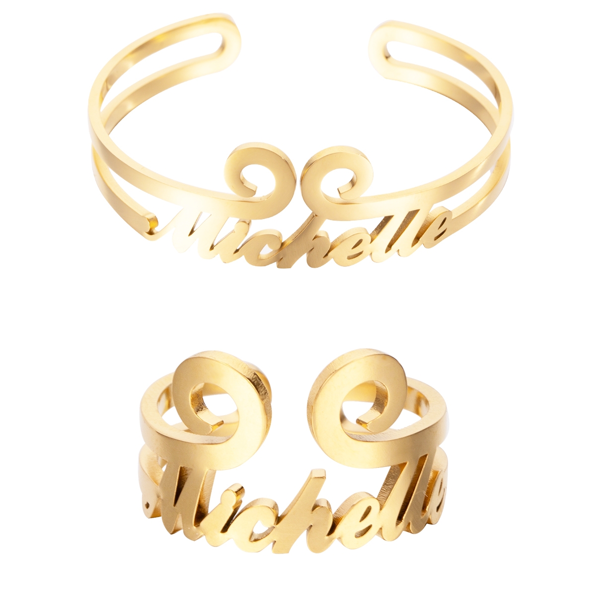 "Black Myth: Wukong" Custom Name Jewelry Set with Golden Hoop 2Styles