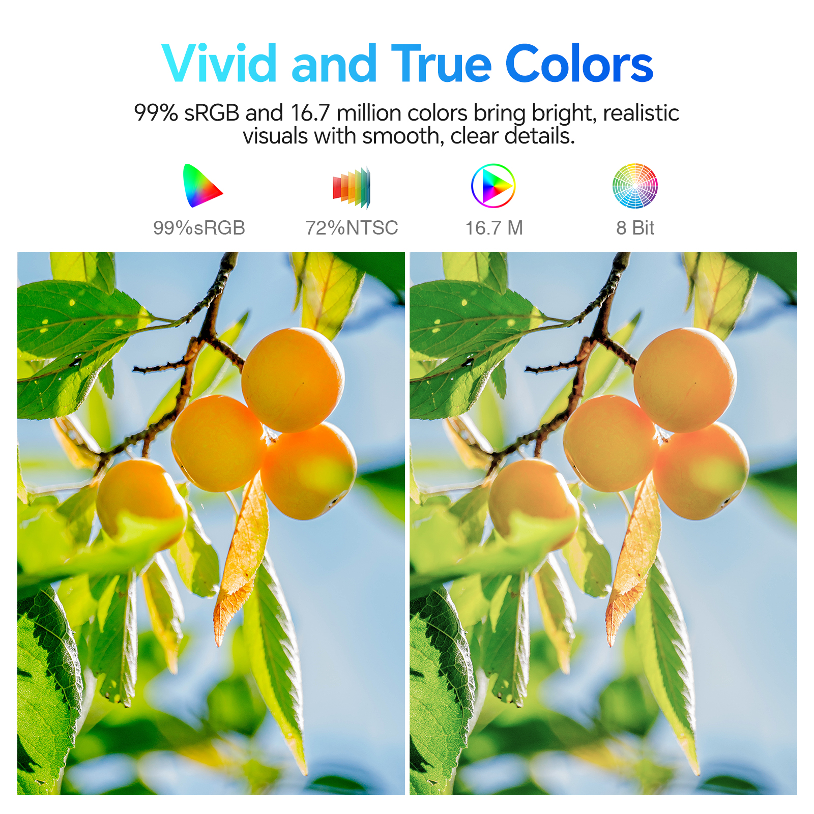 KOORUI 22 Inch Computer Gaming Monitor, FHD 1080P Desktop Display, 100HZ Ultra Thin Bezel/Eye Care/Ergonomic Tilt, HDMI VGA Ports LED Monitor for PC, VESA Mounting