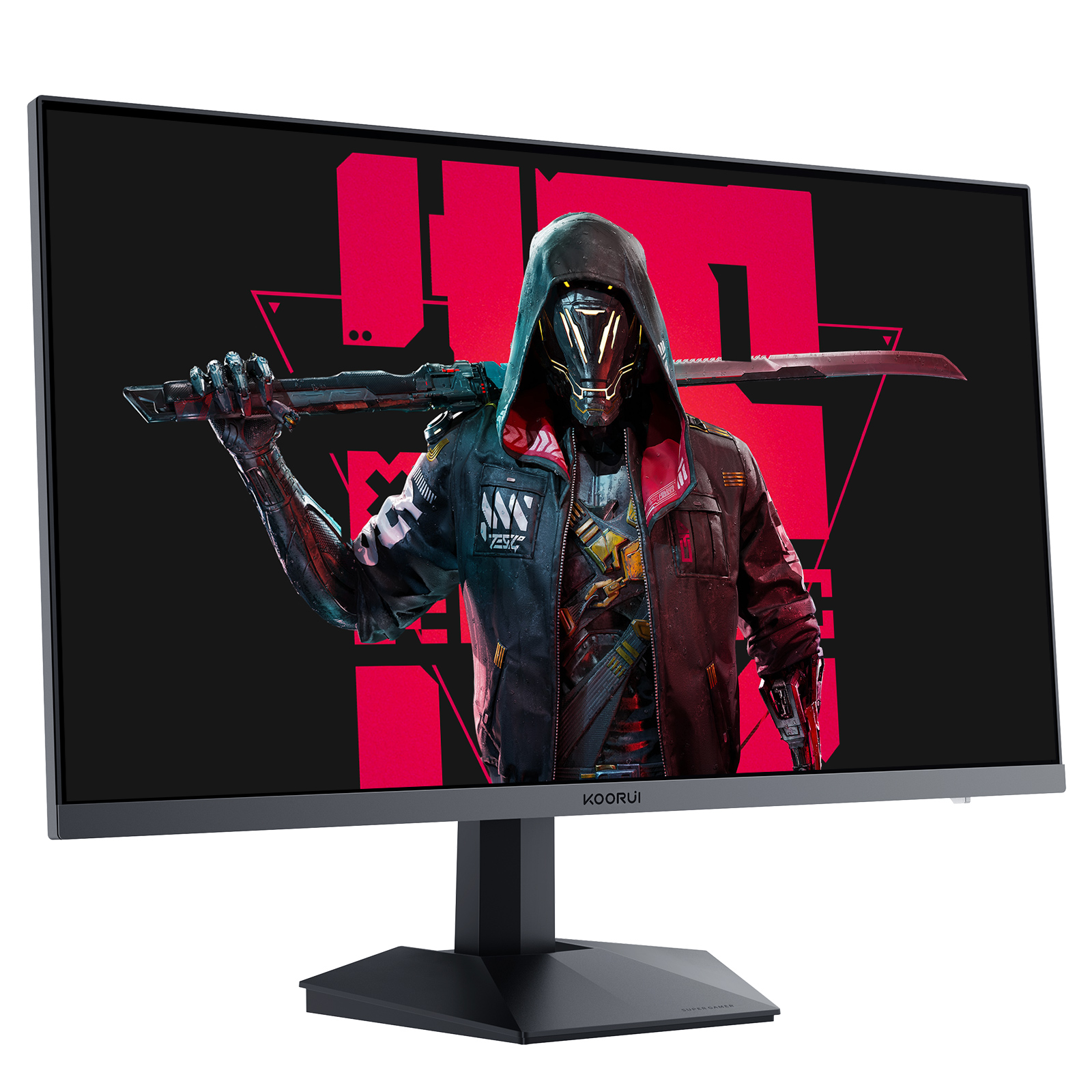 KOORUI 27 Inch Gaming Monitor Full HD 1920 x 1080p IPS Display 165Hz, 1ms, 75 x 75 mm VESA Mountable, Ergonomic Tilt, HDMI, DisplayPort, Black