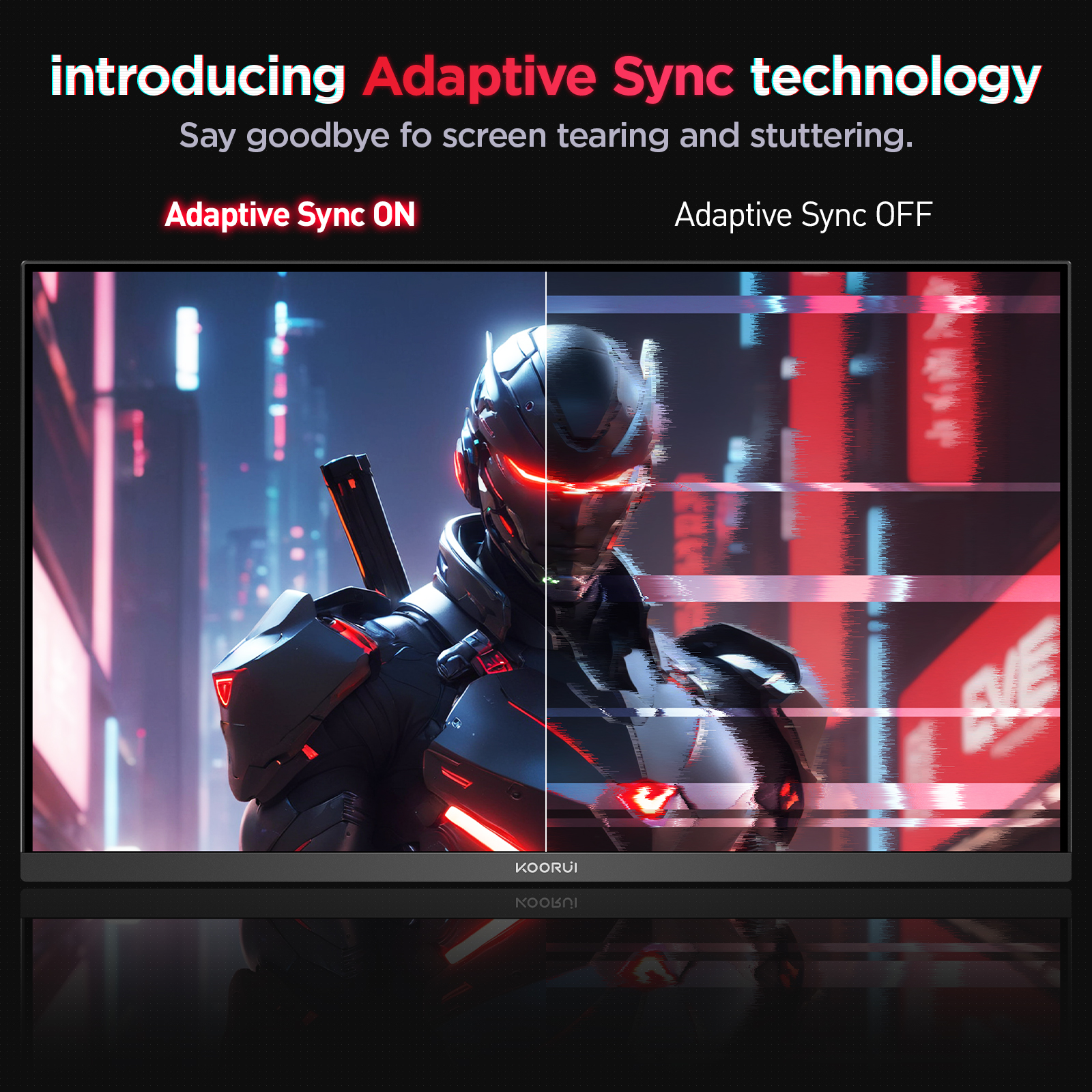 KOORUI Monitor 27 inch QHD 2K Fast IPS Gaming Monitor, 200Hz 1ms, HDR400,95% DCI-P3,Adaptive Sync,Tilt Pivot Swivel Vertical Height Adjustable,HDMI 2.0 &DP 1.4 Ports, G2722P, Black