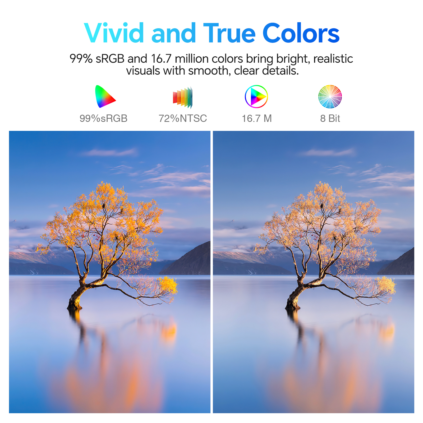 KOORUI Monitor 27 Inch, FHD/1080p Computer Monitor for Office and Home, 100Hz, HDMI, VGA, 99% SRGB, Frameless, Eye Care, Tilt Adjustment, Black, E2711F