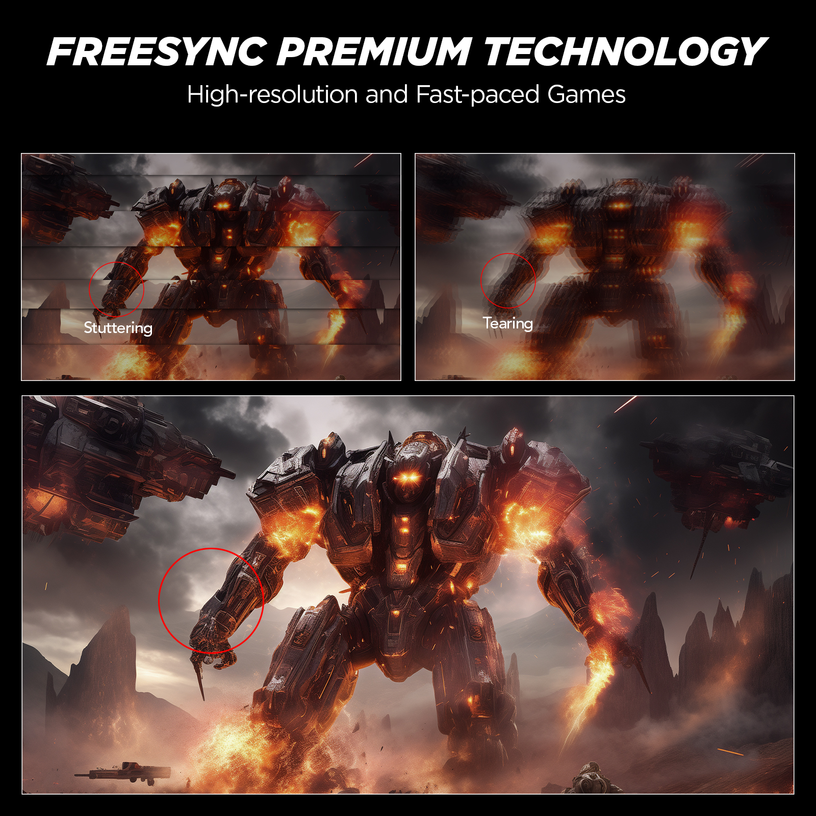 KOORUI 25 inch 320Hz Gaming Monitor,1ms GTG,FHD 1080P 95% DCI-P3, HDR400, Adaptive Sync, HDMI 2.0/DP 1.4, VESA 75x75, Height Adjustable - Black