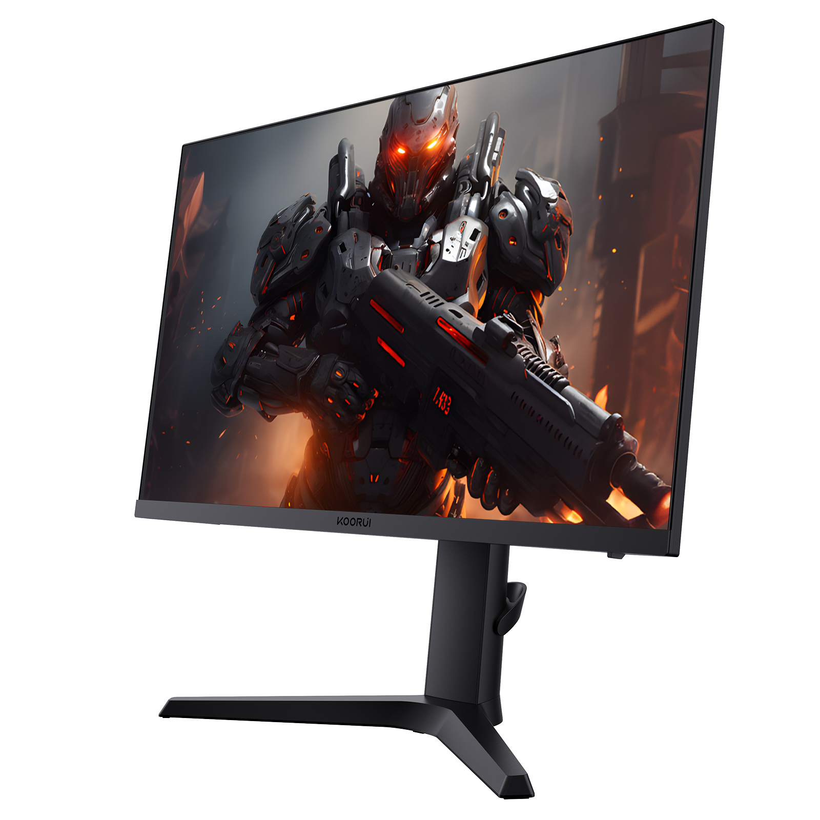  KOORUI 27 Inch Gaming Monitor, QHD(2560 * 1440) Vertical Rotating Computer Monitors, 144Hz/170Hz, IPS, 1ms, HDR 400, Adpitive Sync, 2X HDMI & DisplayPort 2K Monitor, Height Adjustable