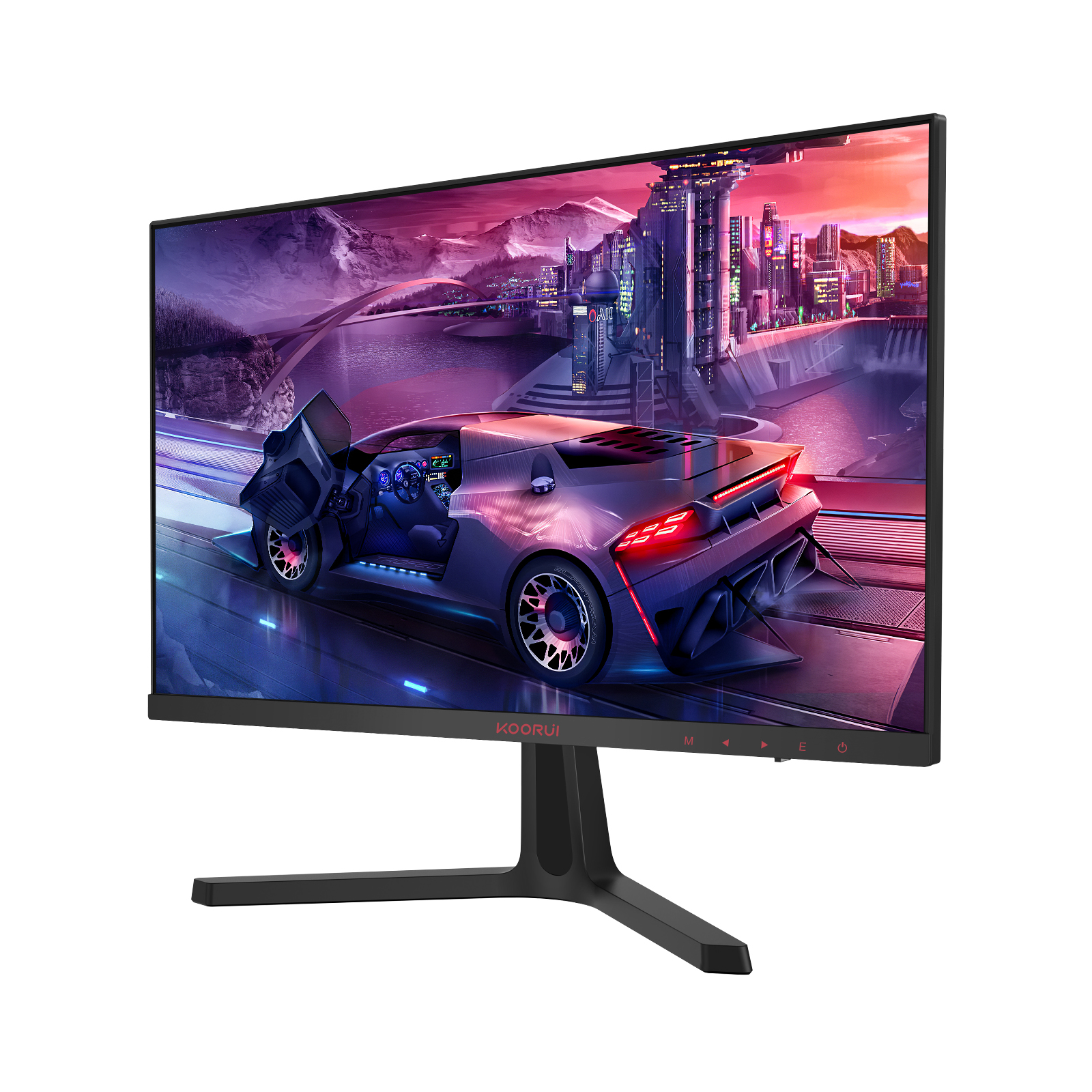 KOORUI 24 inch High-Performance 165Hz/144Hz 1ms(MPRT) 100% sRGB Gaming Monitor,Freesync(G-sync Compatible),3-Side Borderless,FHD 1080P VA Computer Monitor,HDMI/DisplayPort,VESA,24E4-Koorui
