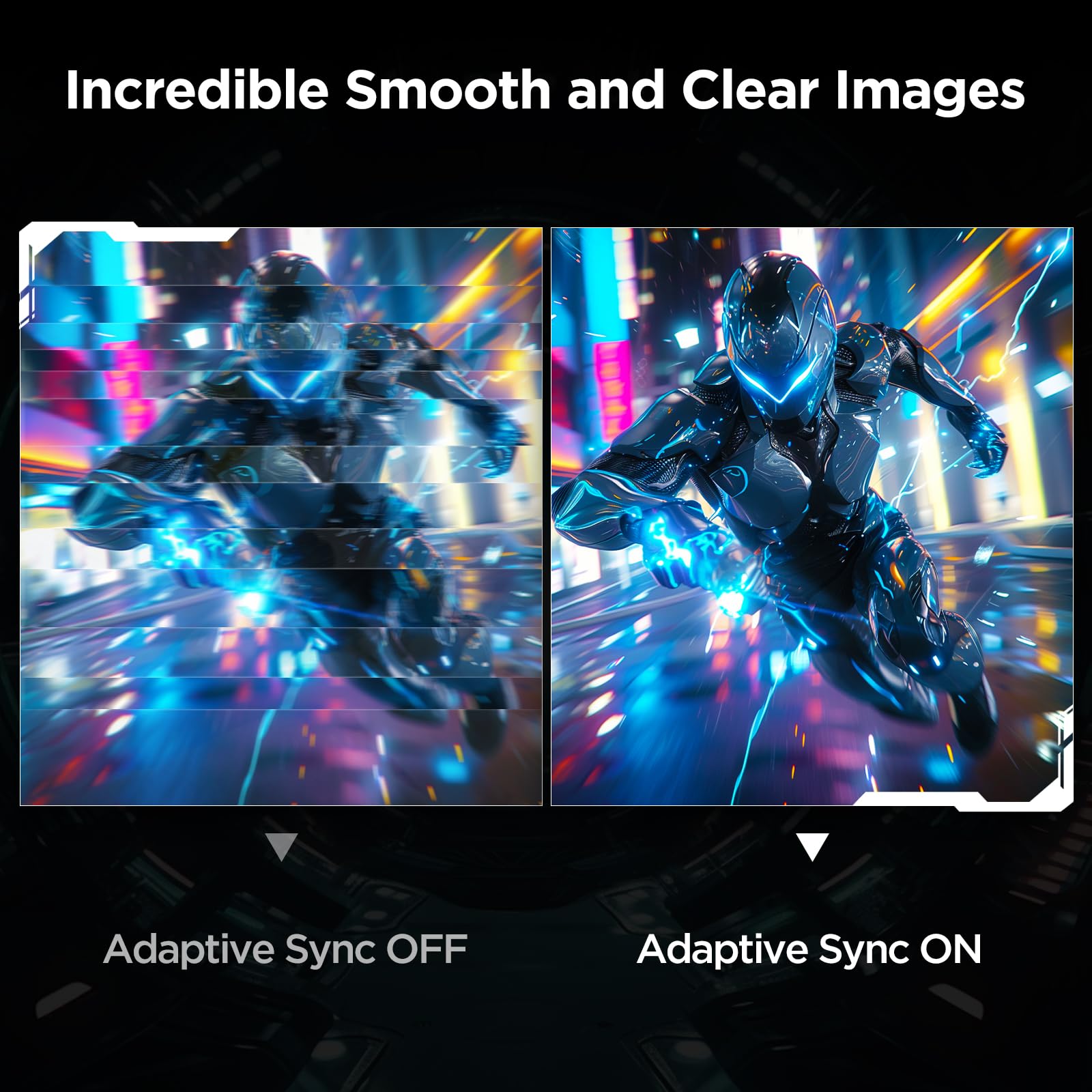 KOORUI 24 inch Computer Monitor, 144Hz IPS FHD (1920 x 1080) 99% sRGB 1000:1,Adaptive Sync,PC Desktop Monitors for Computer,HDMI/VGA Ports,100 x 100 mm VESA Mountable,Eyecare,Black