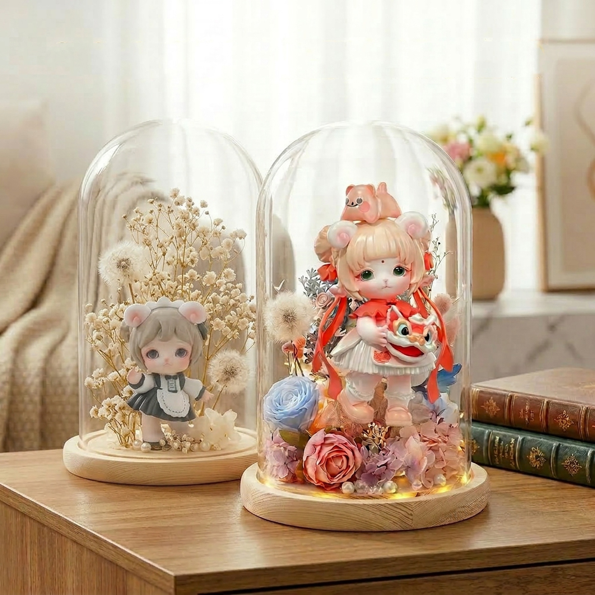 フィギュア用ディスプレイケース アクリル 透明 BJD MJD 萌粒 置物