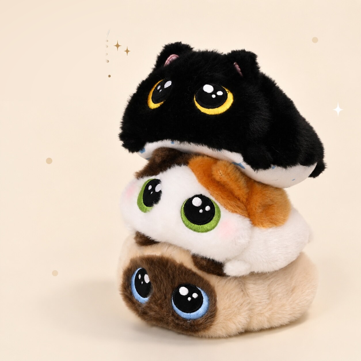 ぽっちゃり猫 もちもち積み重ね シリーズ ぬいぐるみ ブラインドボックス 開封後キャンセル禁止