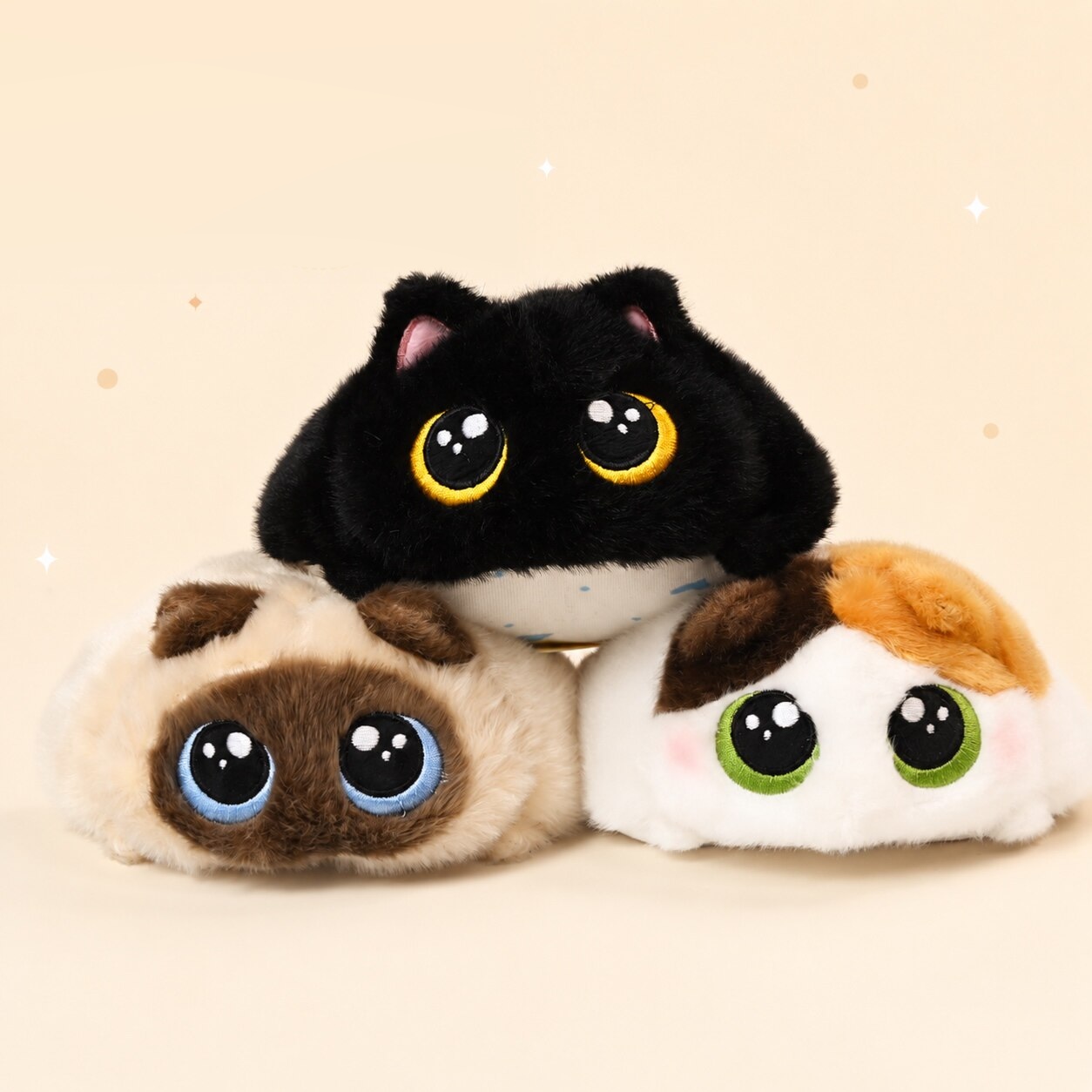ぽっちゃり猫 もちもち積み重ね シリーズ ぬいぐるみ ブラインドボックス 開封後キャンセル禁止
