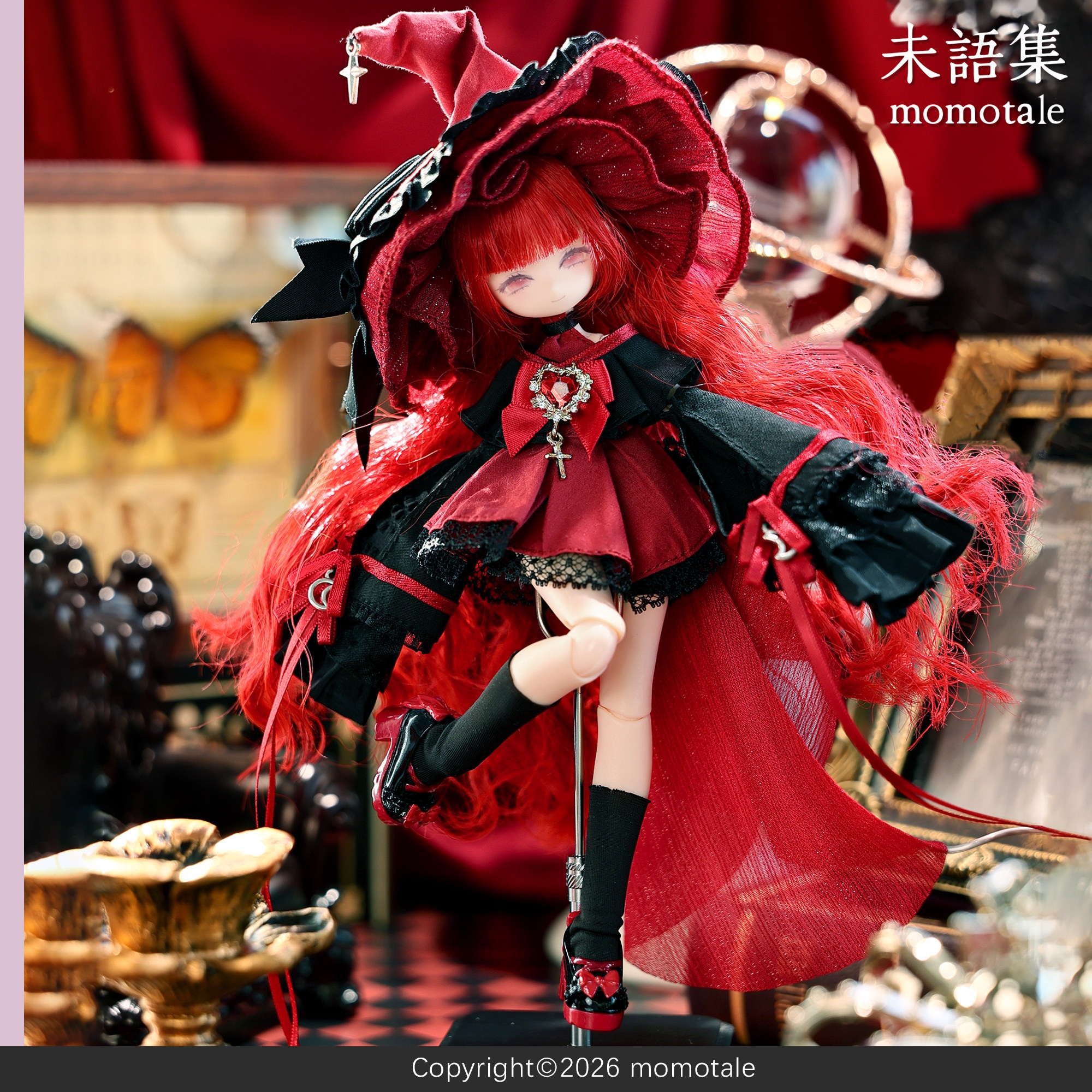 未語集 momo 茨の失楽園 シリーズ 1/8少女ボディ MJD植毛可動ドール 明盒カード