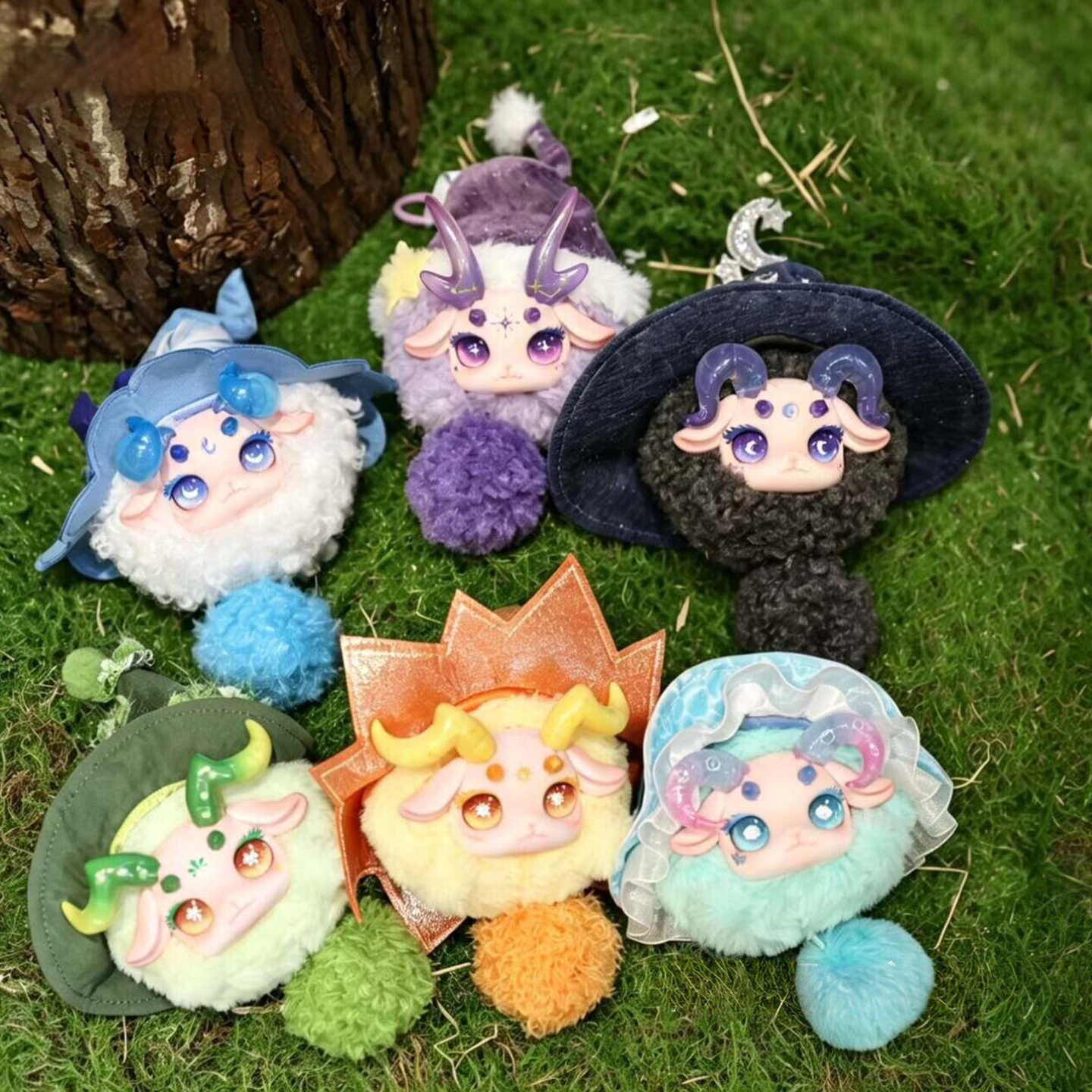 OD FECOCO 菲可可 霊境絨光シリーズ ぬいぐるみマスコット 毛绒掛け コレクションアイテム