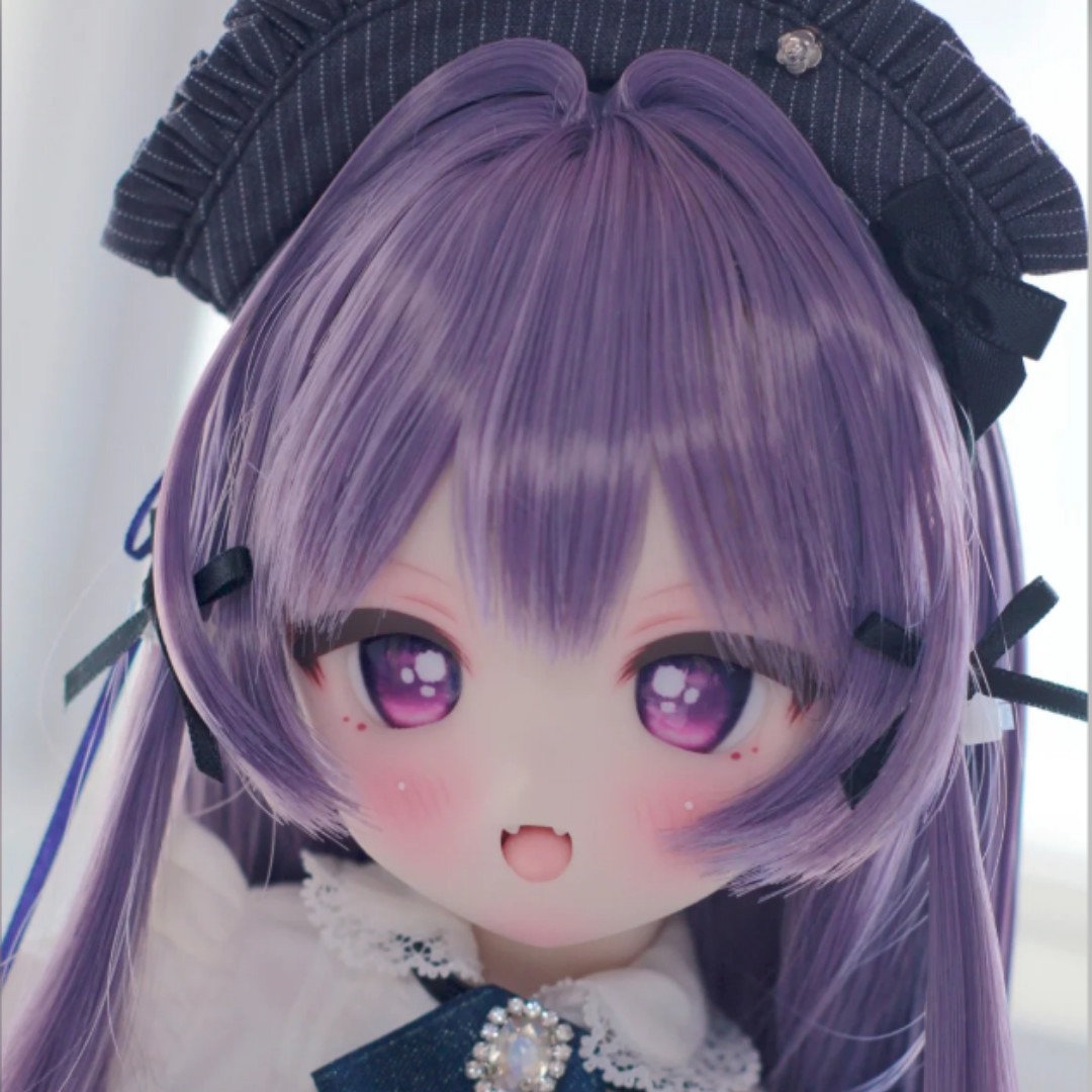 6分BJDドール用 単色ウィッグ 8スタイル ヘッド周囲15.5～17.5cm