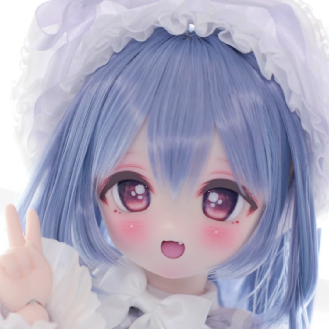 6分BJDドール用 単色ウィッグ 8スタイル ヘッド周囲15.5～17.5cm