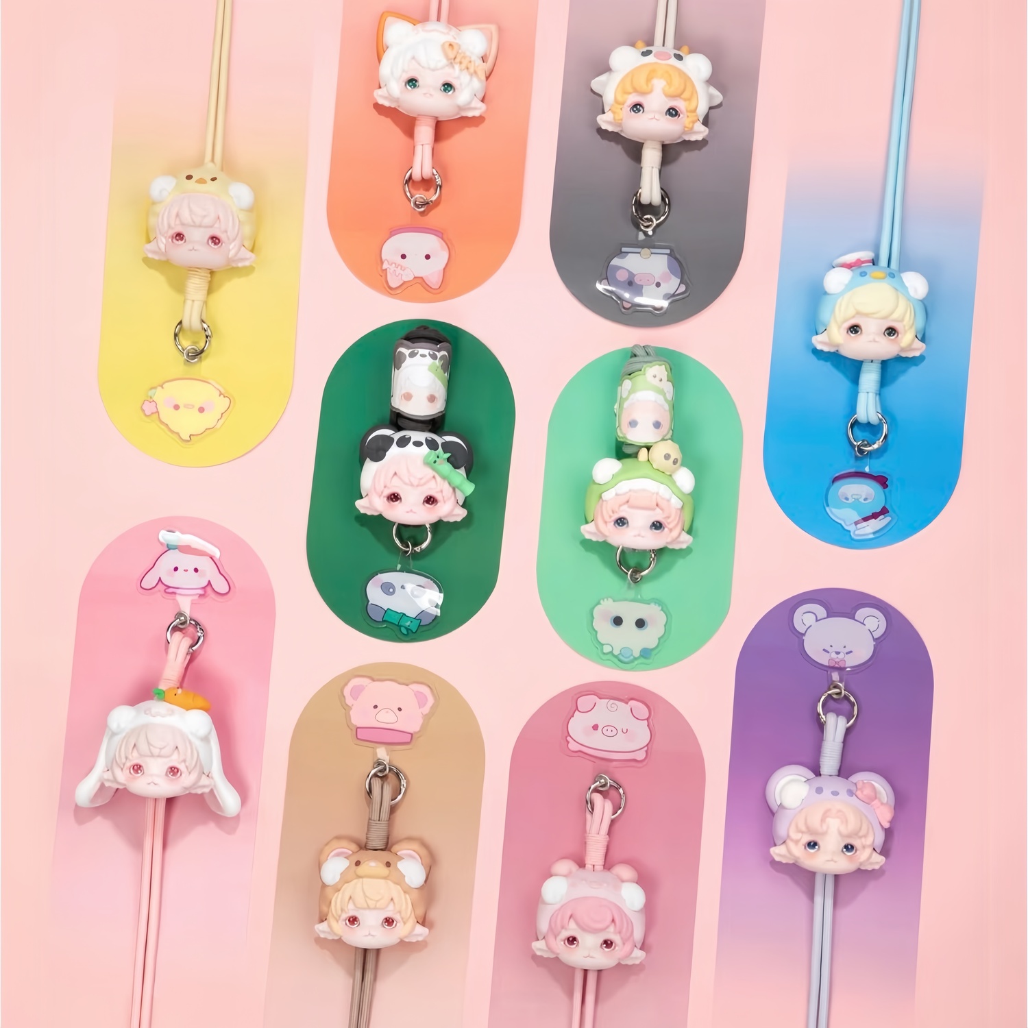 PinYun新作 MiMia パジャマパーティーシリーズ ブラインドボックス ストラップ 開封後キャンセル禁止