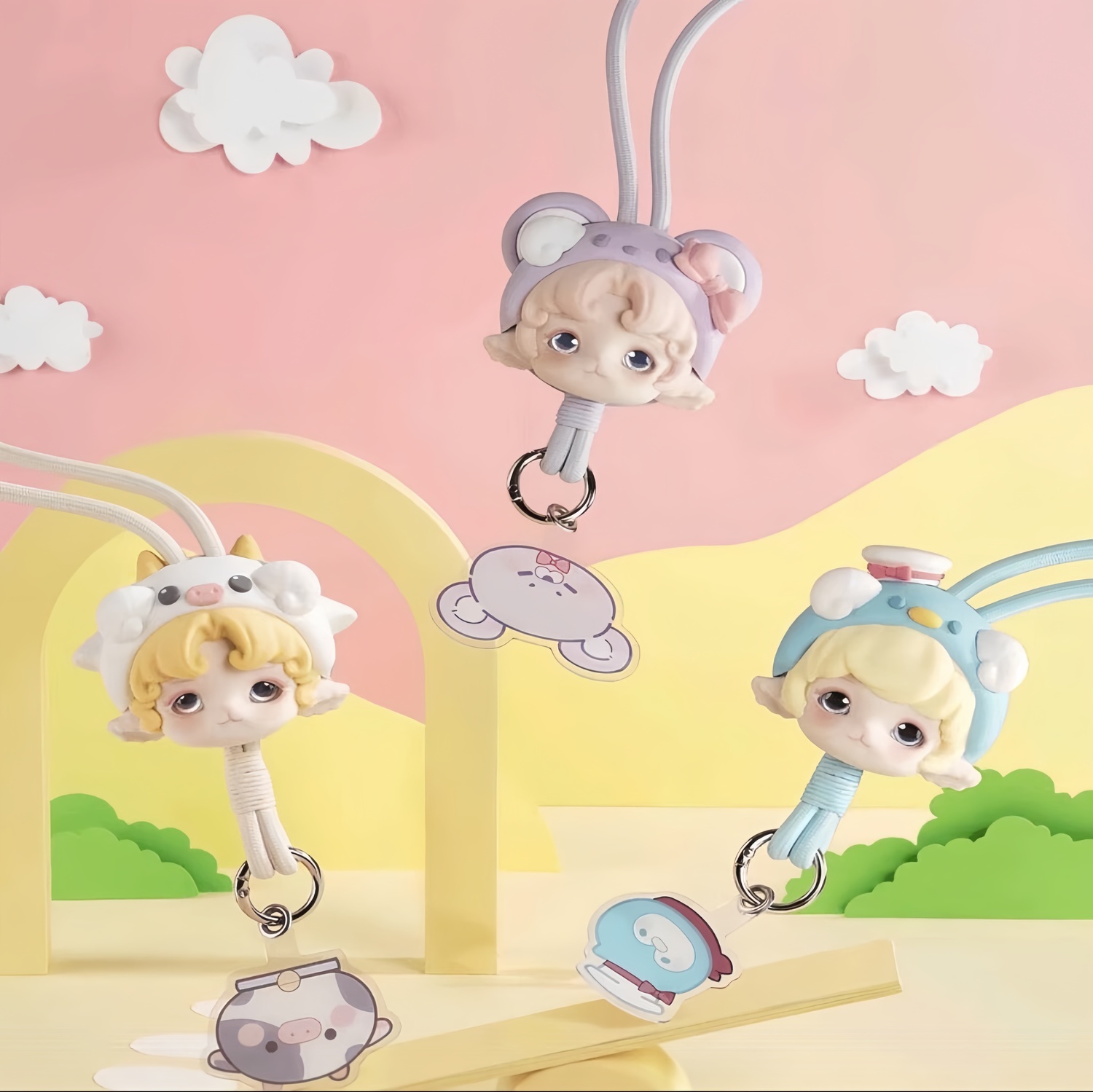 PinYun新作 MiMia パジャマパーティーシリーズ ブラインドボックス ストラップ 開封後キャンセル禁止