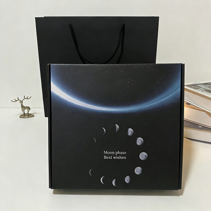 Custom Birth Moon Phases LED Light Box Frame Personalised Glowing Moon Night Light Valentine's Day Gift for Couple