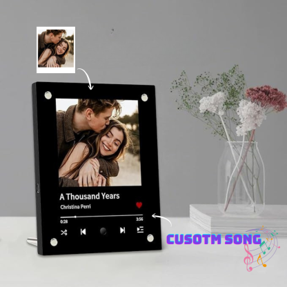 Customized Photo and song Frame Personalised Music Photo Frame Song  Anniversary Gift For Her