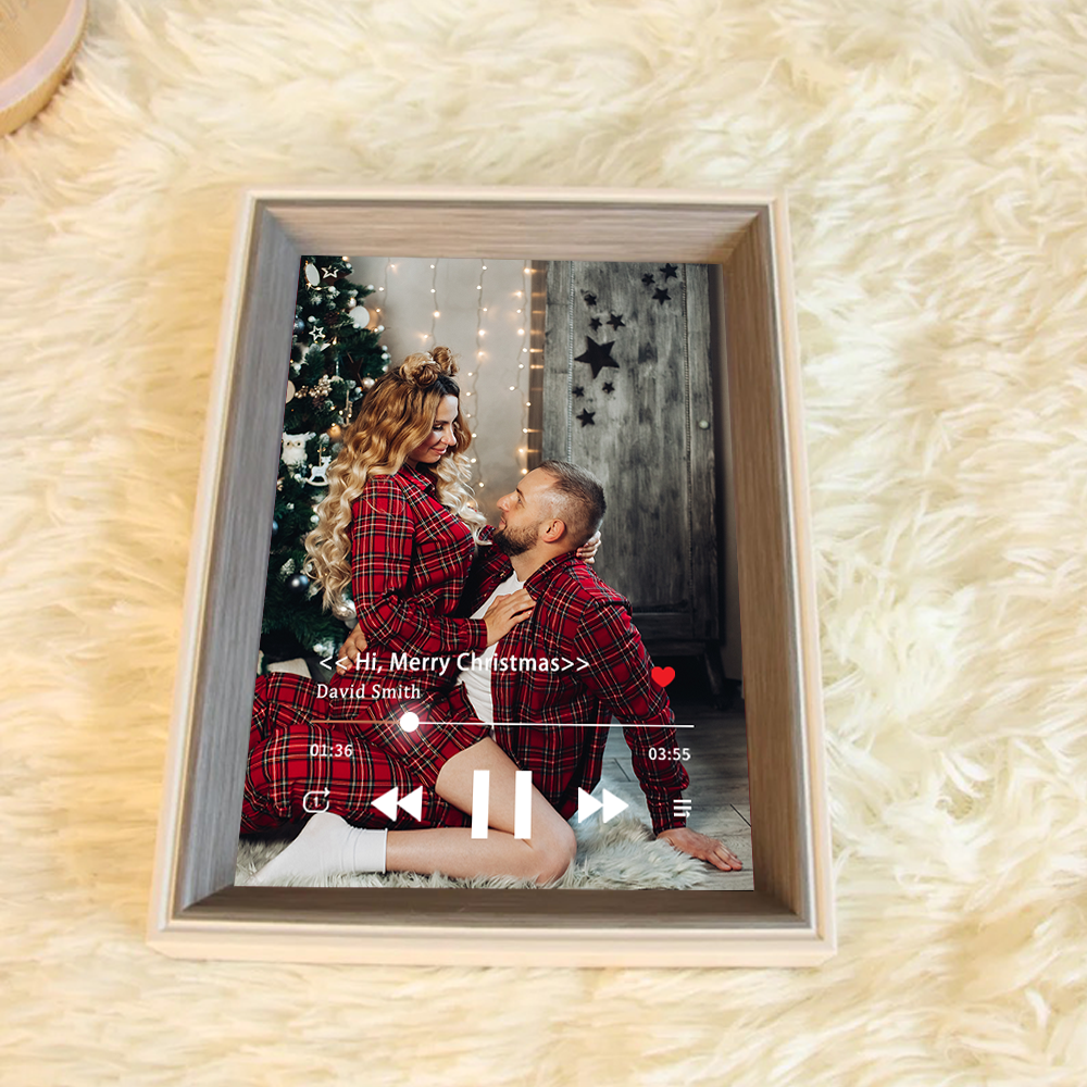 Custom Music Photo Frame with Personalised Picture Music Player (Can P