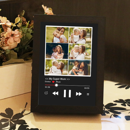 Photo Frame with Music Custom Whole Song Frame Personalised Music Player Mother's Day Gifts (Can Play Whole Song)