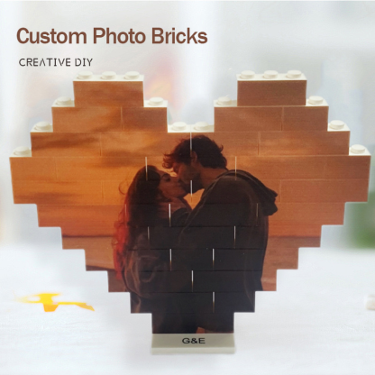 Custom Square Building Brick Photo Block Love Puzzle Brick Gift