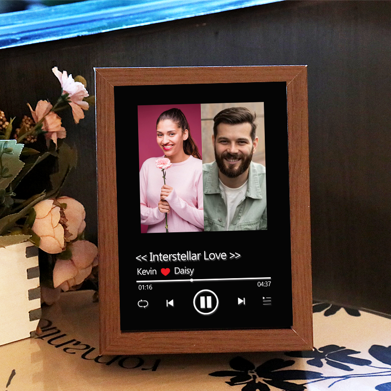 Personalised AI Kissing Video Photo Frame with Custom Whole Song AR Fr