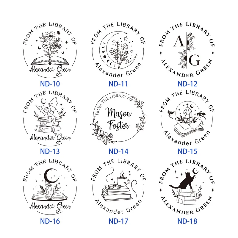 Custom Metal Book Embosser for Book Lover Gifts Handheld Personalised Embosser Book Stamp Library Stamp Gift for Readers, Teachers & Home Libraries