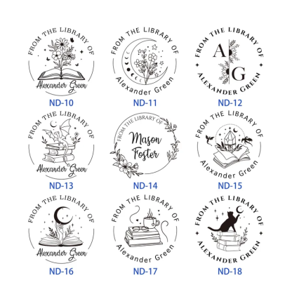 Custom Metal Book Embosser for Book Lover Gifts Handheld Personalised Embosser Book Stamp Library Stamp Gift for Readers, Teachers & Home Libraries