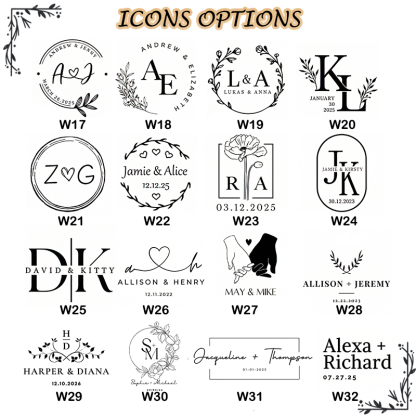 Custom Wax Seal Stamp Any Logo Personalised Wedding Invitation Wax Seal Kit for Wedding Invitations