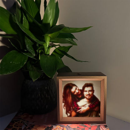 Custom 3D Printed Lithophane Photo Frame Lamp Personalised 3D Embossed Picture Night Light Unique Memorial Gift