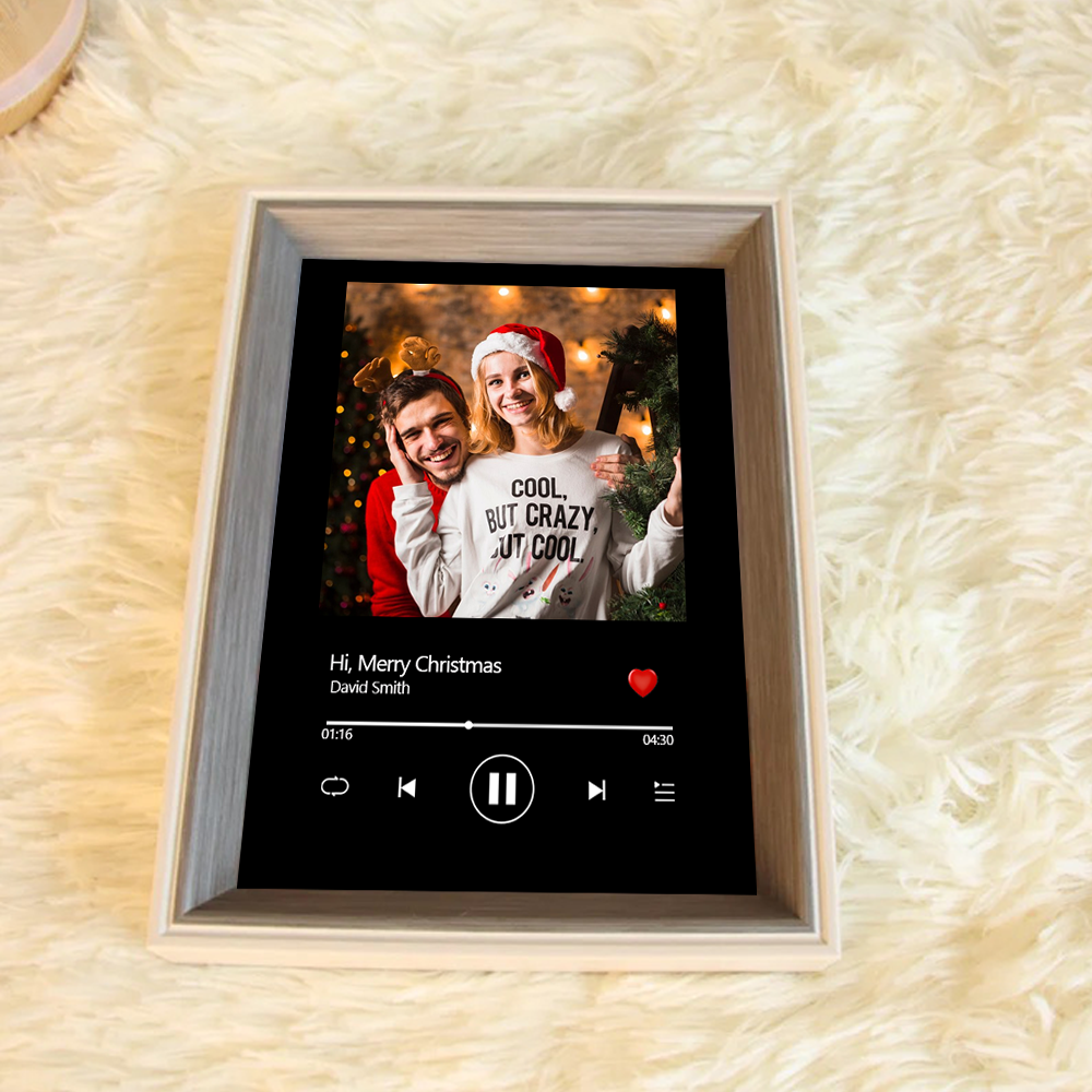 Personalised Music Photo Frame Customized with Your Song and Picture M