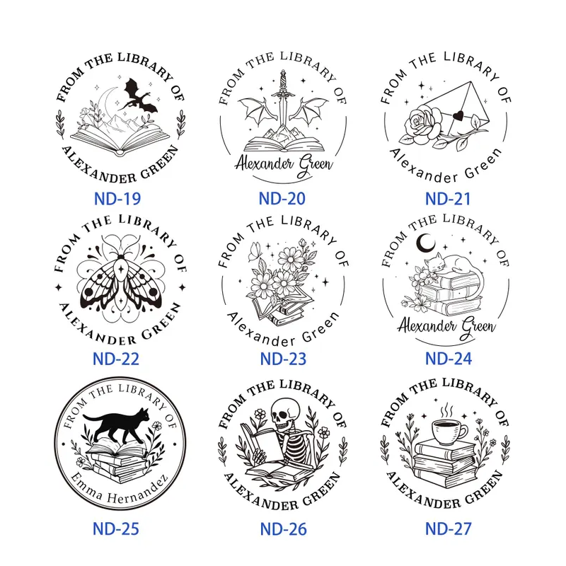 Custom Metal Book Embosser for Book Lover Gifts Handheld Personalised Embosser Book Stamp Library Stamp Gift for Readers, Teachers & Home Libraries