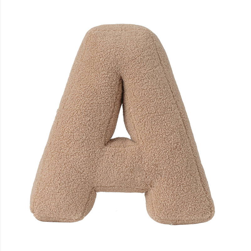 Personalised Alphabet Letter Pillow Embroidered Initial Cushion Nursery Decor Soft Sherpa Dorm Bed Pillow Baby Shower Gift