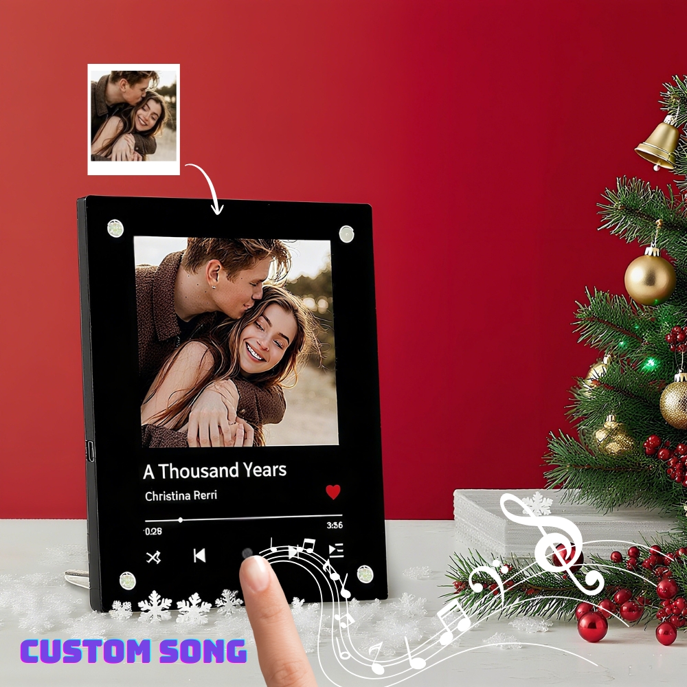 Customized Photo and song Frame Personalised Music Photo Frame Song  Anniversary Gift For Her