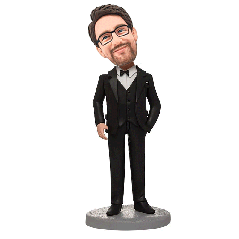 Stylish Doctor with Stethoscope Custom Bobblehead